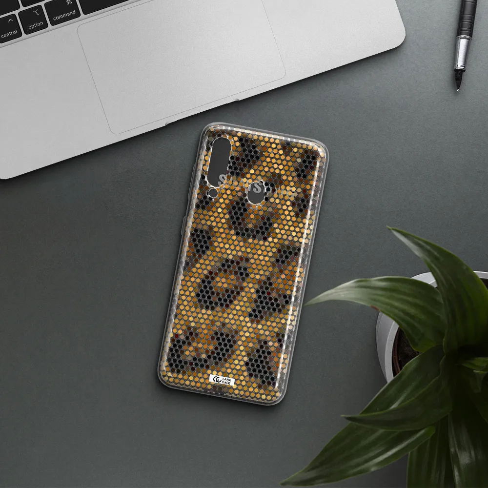 Leopard Dots Samsung A60 Clear TPU Case