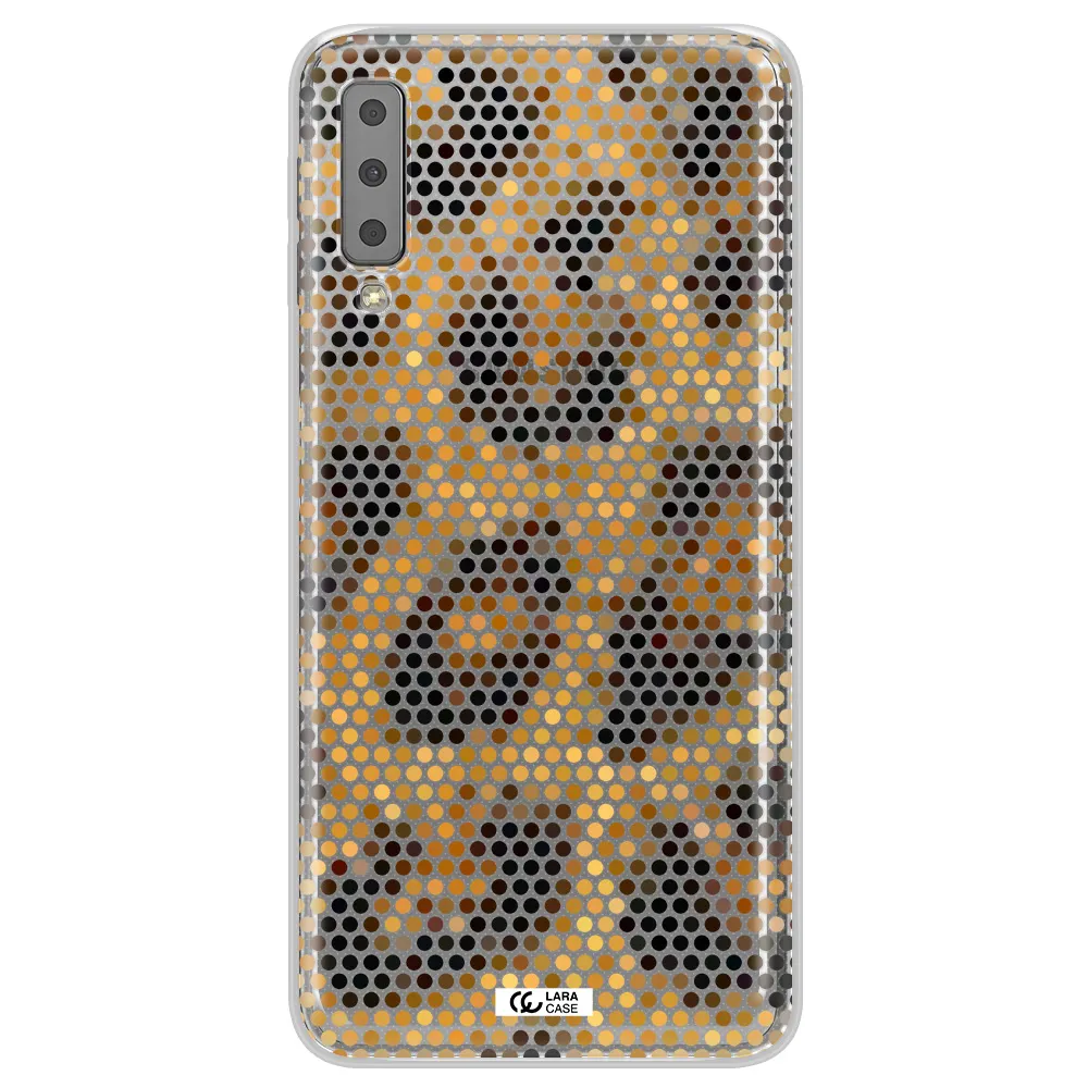 Leopard Dots Samsung A7 2018 Clear TPU Case