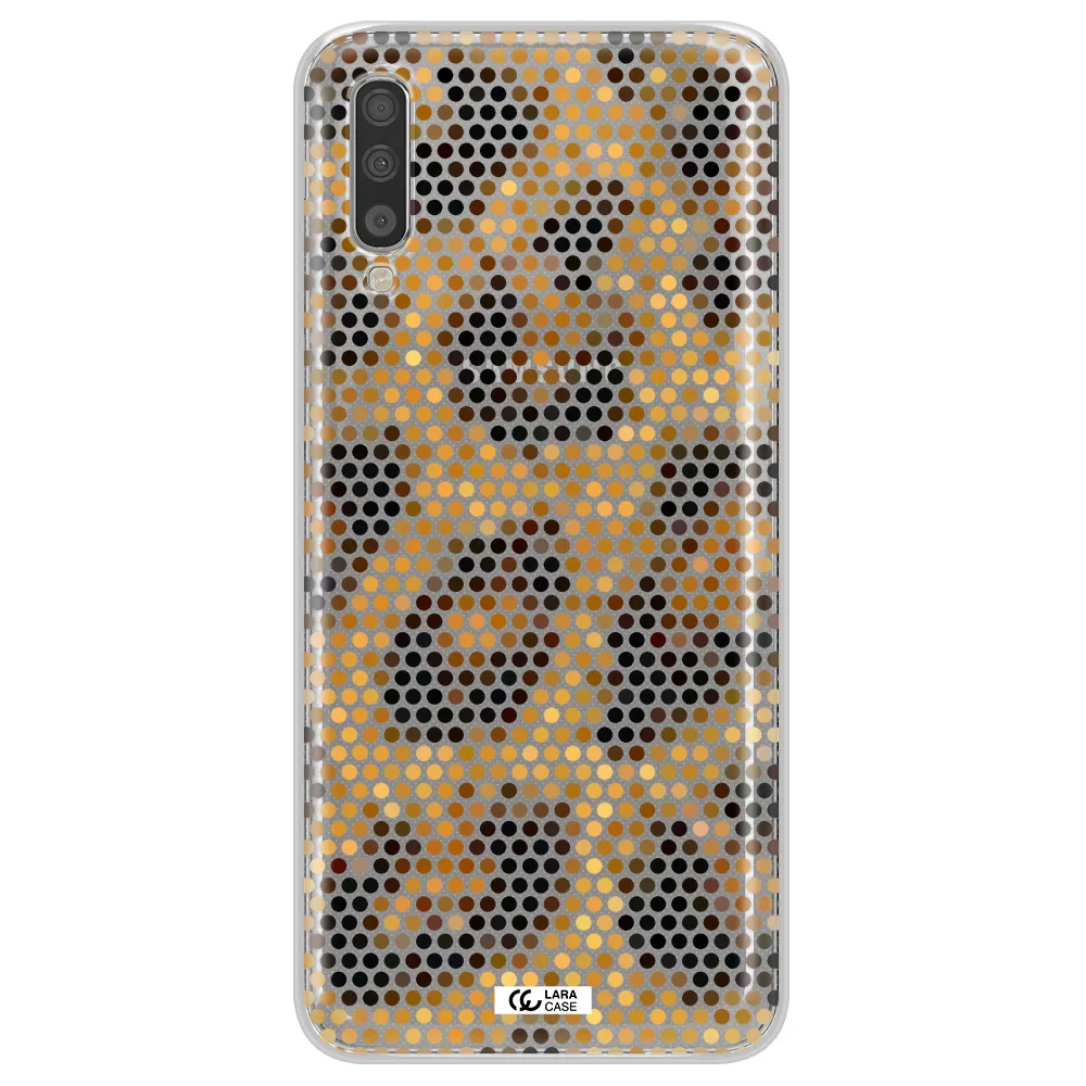Leopard Dots Samsung A70 Clear TPU Case