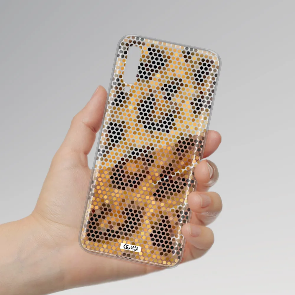 Leopard Dots Samsung A70 Clear TPU Case