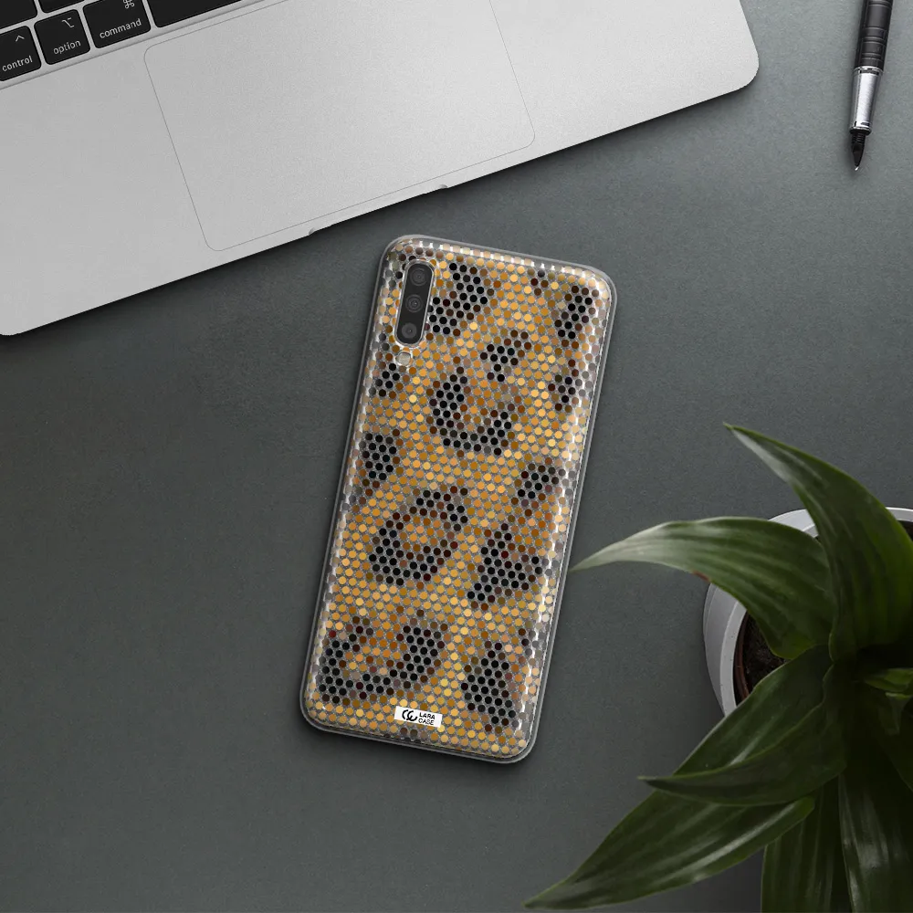 Leopard Dots Samsung A70S Clear Tpu Case