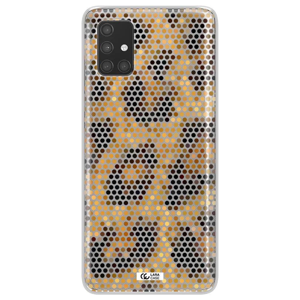 Leopard Dots Samsung A71 Clear TPU Case