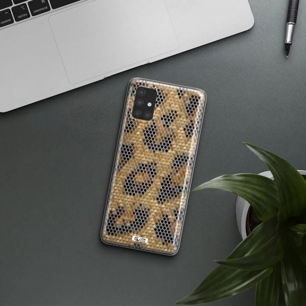 Leopard Dots Samsung A71 Clear TPU Case
