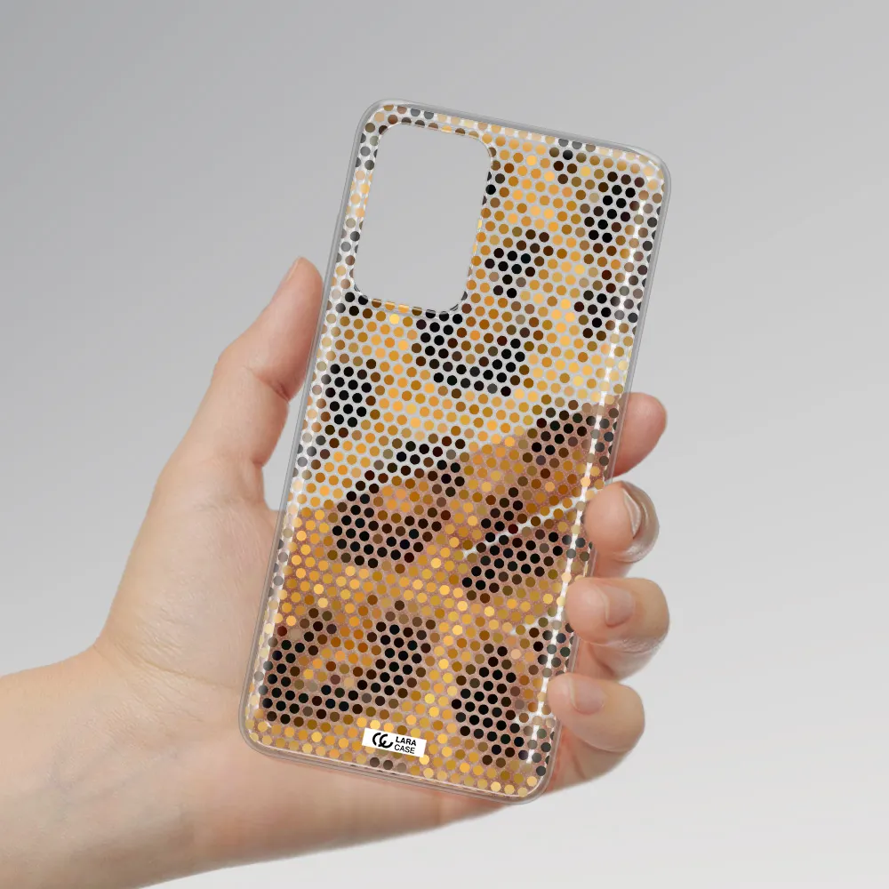 Leopard Dots Samsung A72 Clear TPU Case