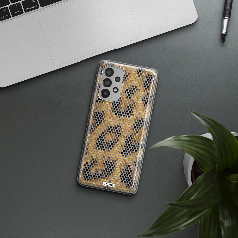 Leopard Dots Samsung A73 Clear TPU Case
