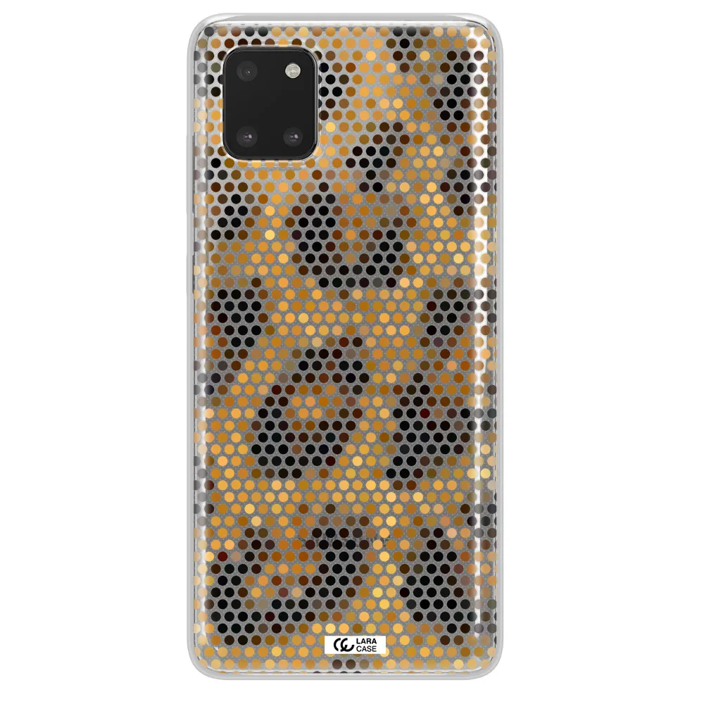 Leopard Dots Samsung A81 Clear TPU Case