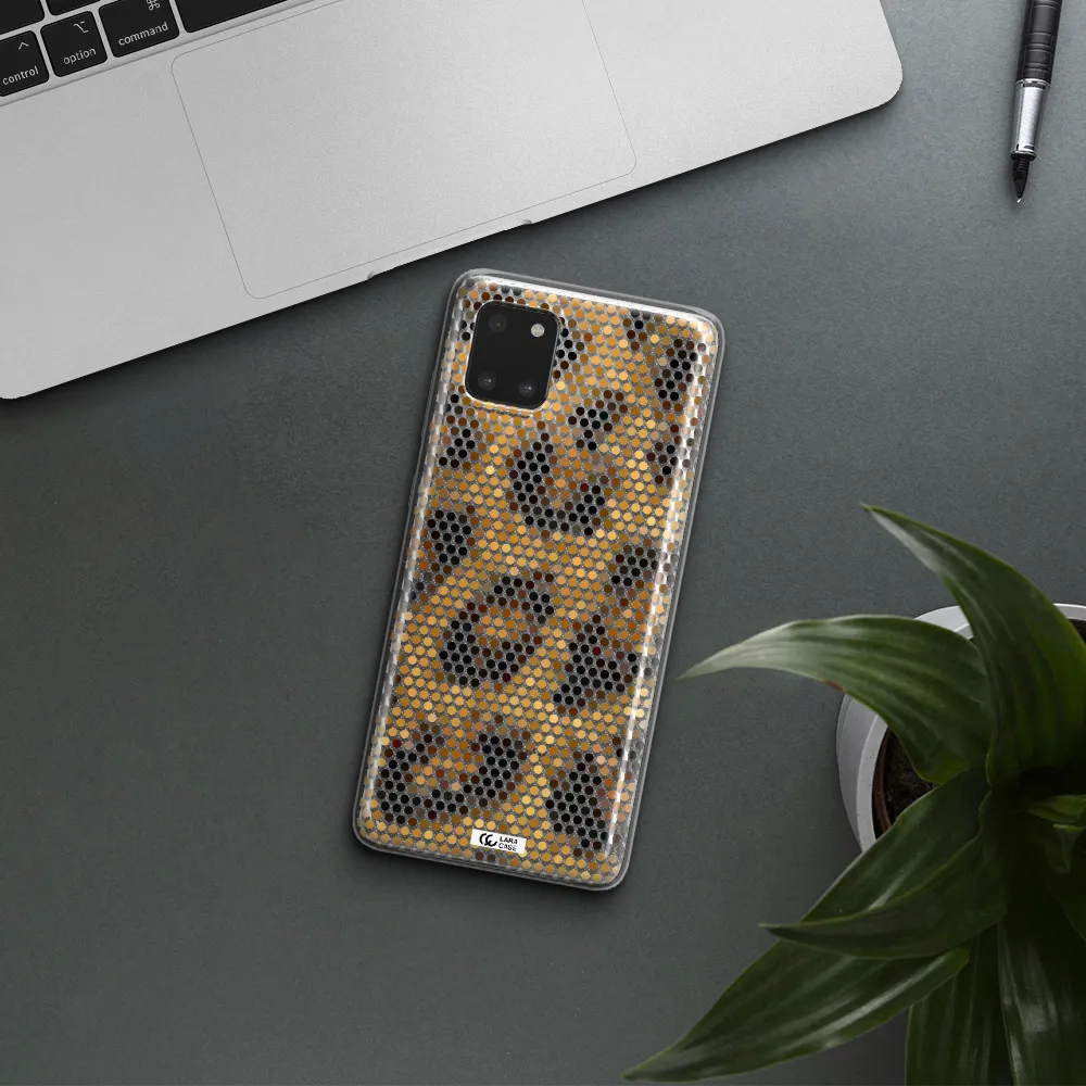Leopard Dots Samsung A81 Clear TPU Case