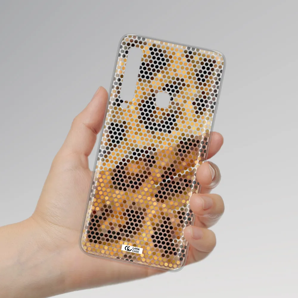 Leopard Dots Samsung A9 2018 Clear TPU Case