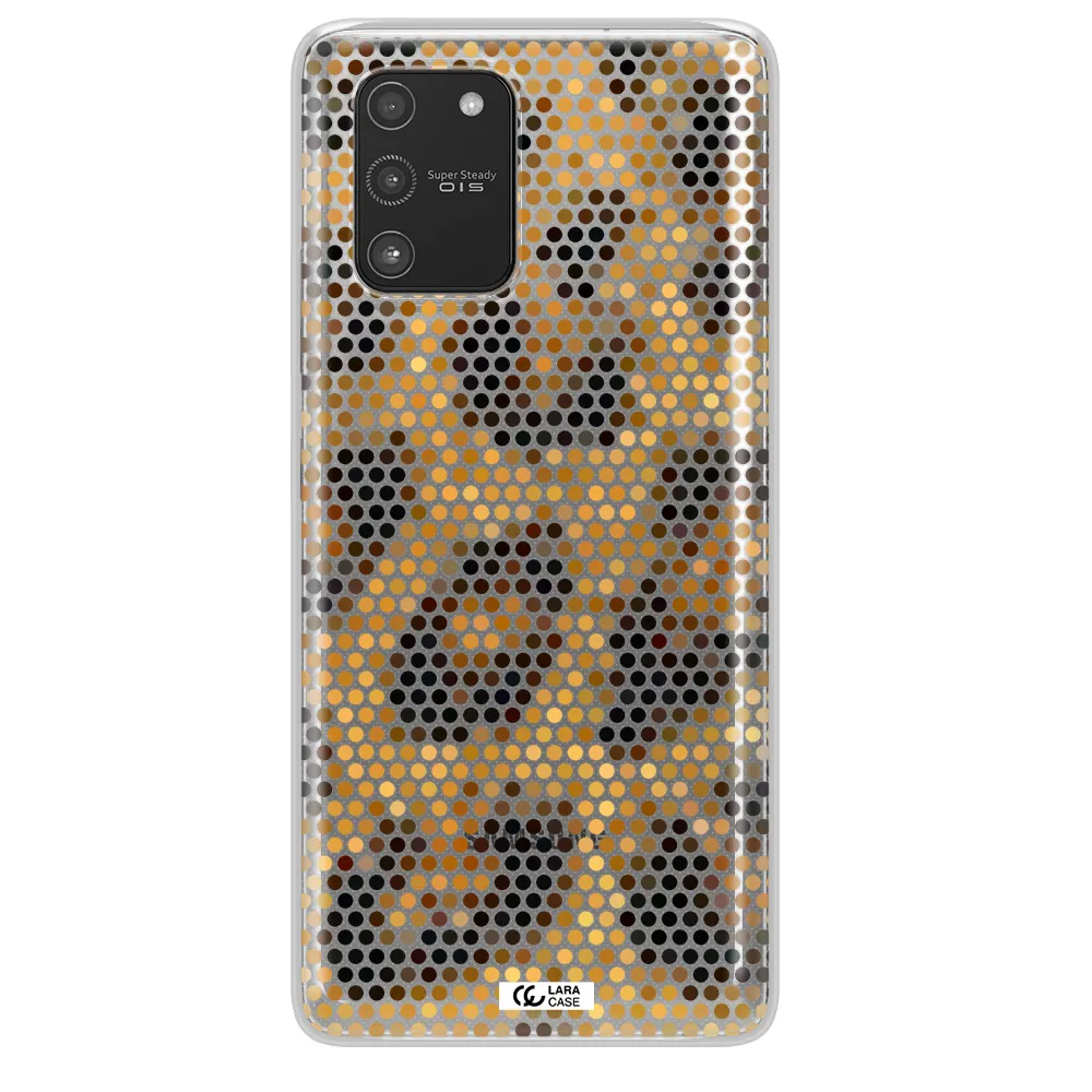 Leopard Dots Samsung A91 Clear TPU Case