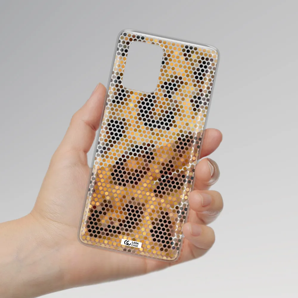 Leopard Dots Samsung A91 Clear TPU Case