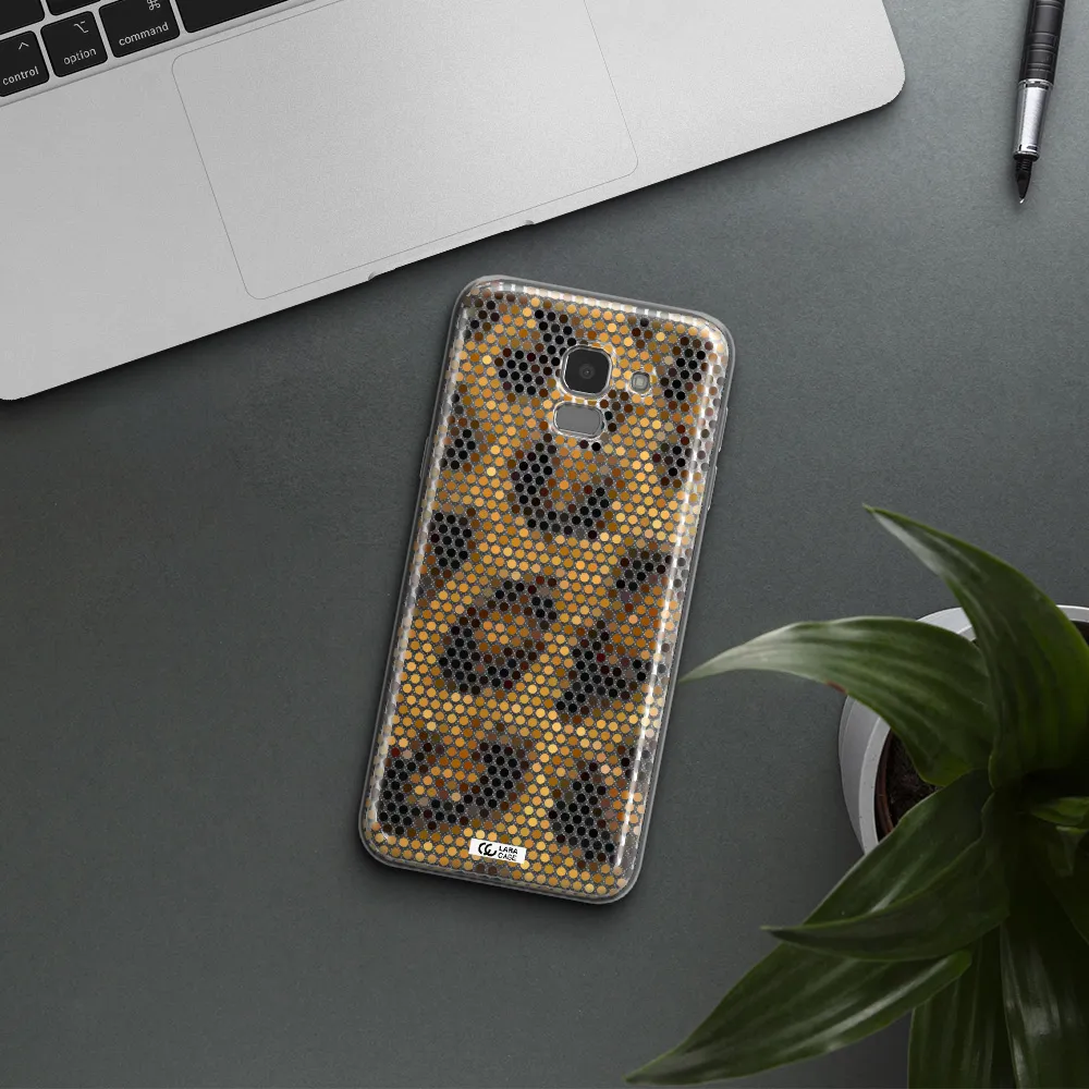 Leopard Dots Samsung J6 Clear TPU Case
