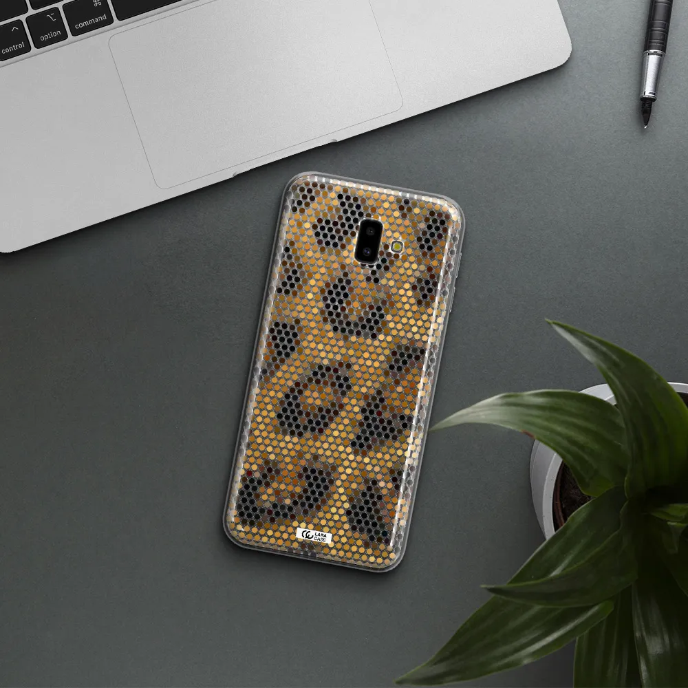 Leopard Dots Samsung J6 Plus Clear TPU Case