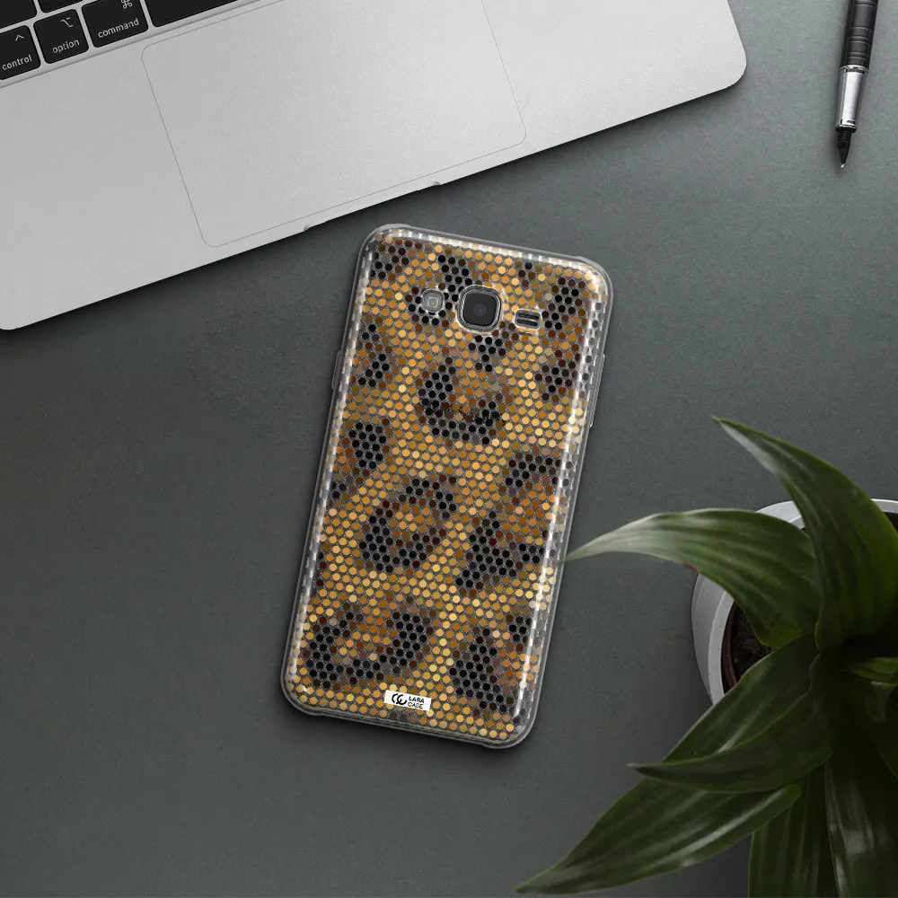 Leopard Dots Samsung J7 Clear TPU Case
