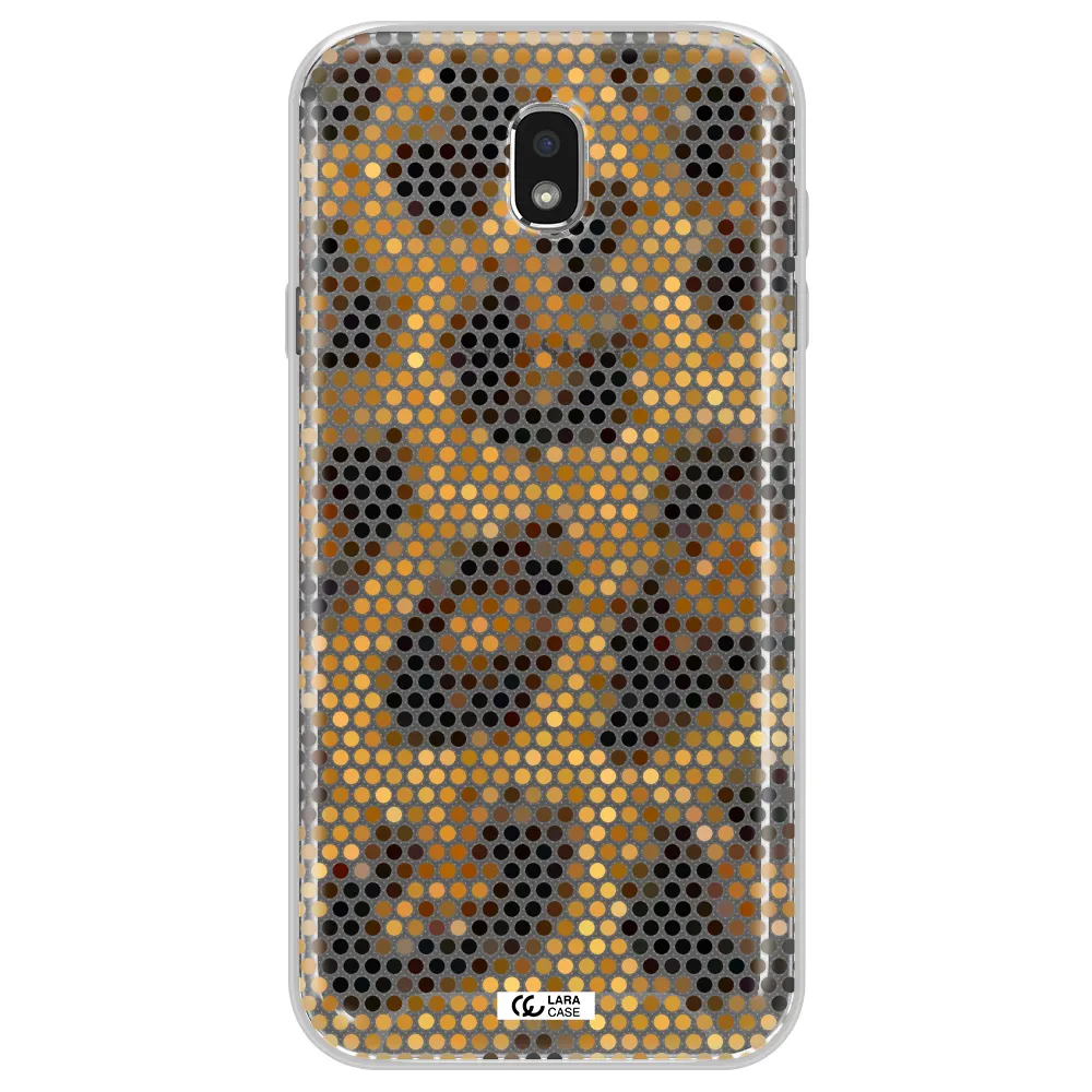 Leopard Dots Samsung J7 Pro Clear TPU Case