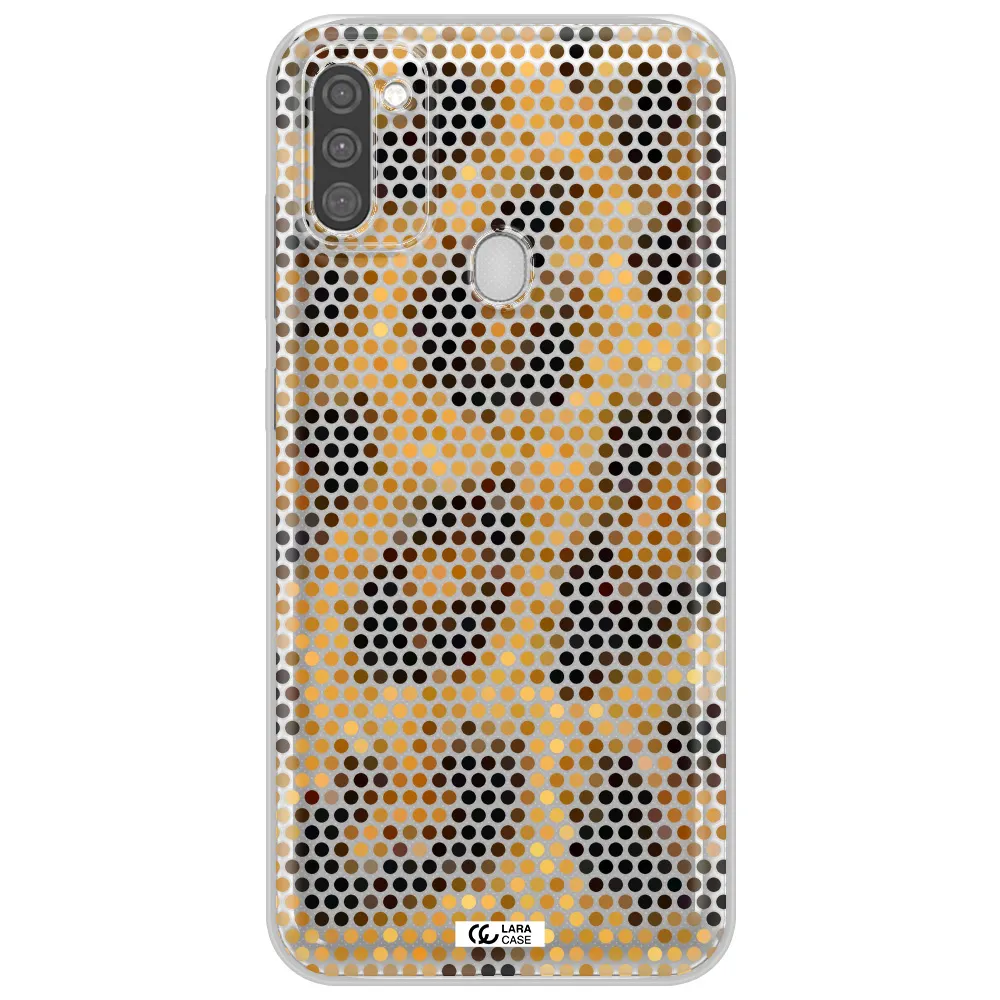 Leopard Dots Samsung M11 Clear TPU Case