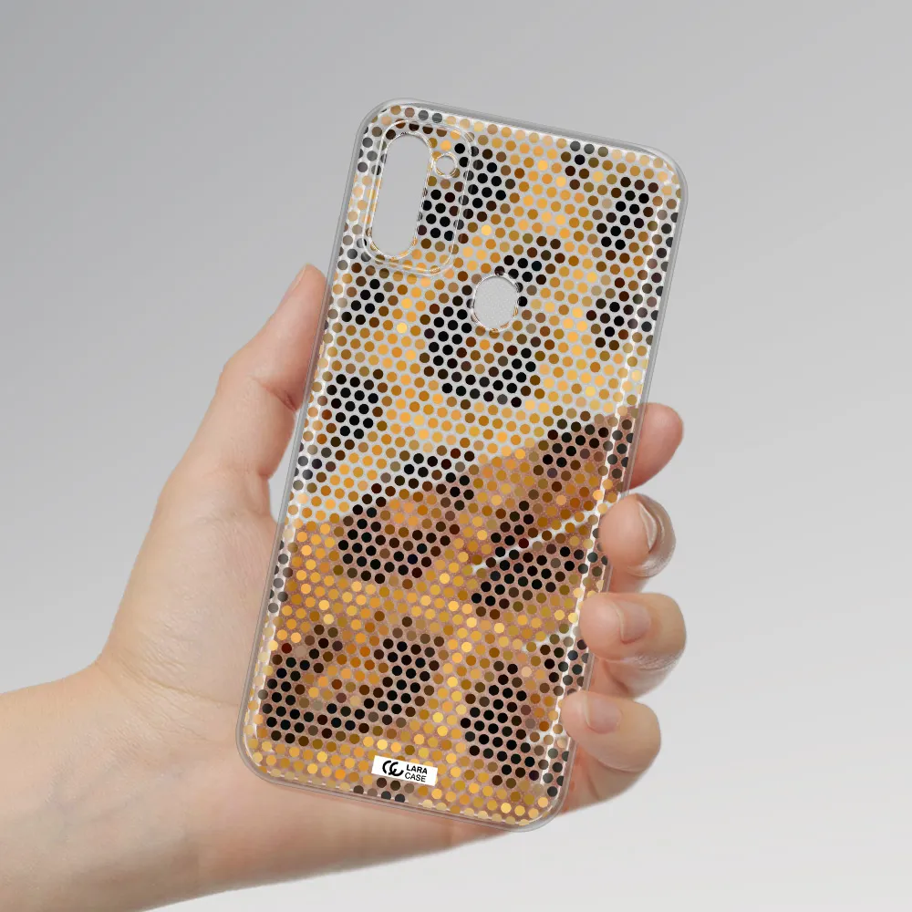 Leopard Dots Samsung M11 Clear TPU Case