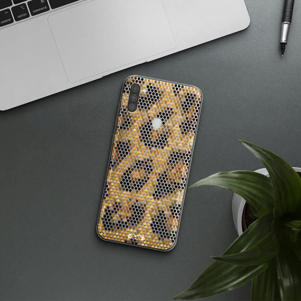 Leopard Dots Samsung M11 Clear TPU Case