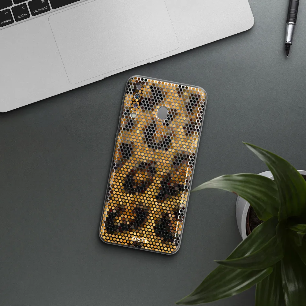 Leopard Dots Samsung M30 Clear TPU Case