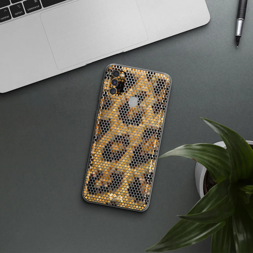 Leopard Dots Samsung M30S Clear TPU Case