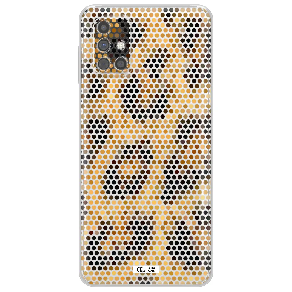 Leopard Dots Samsung M31S Clear TPU Case