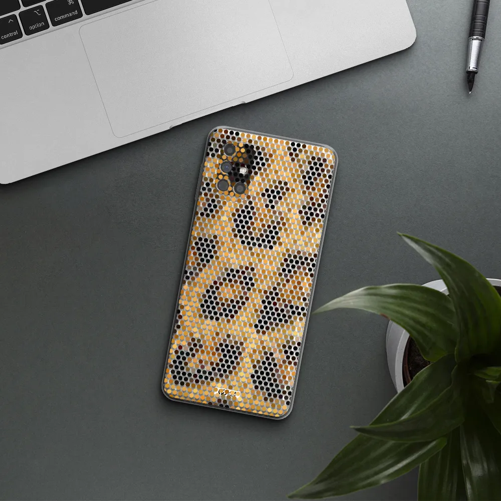 Leopard Dots Samsung M31S Clear TPU Case