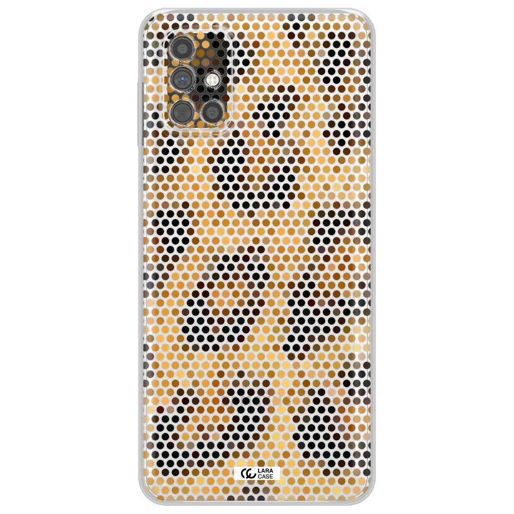 Leopard Dots Samsung M51 Clear TPU Case