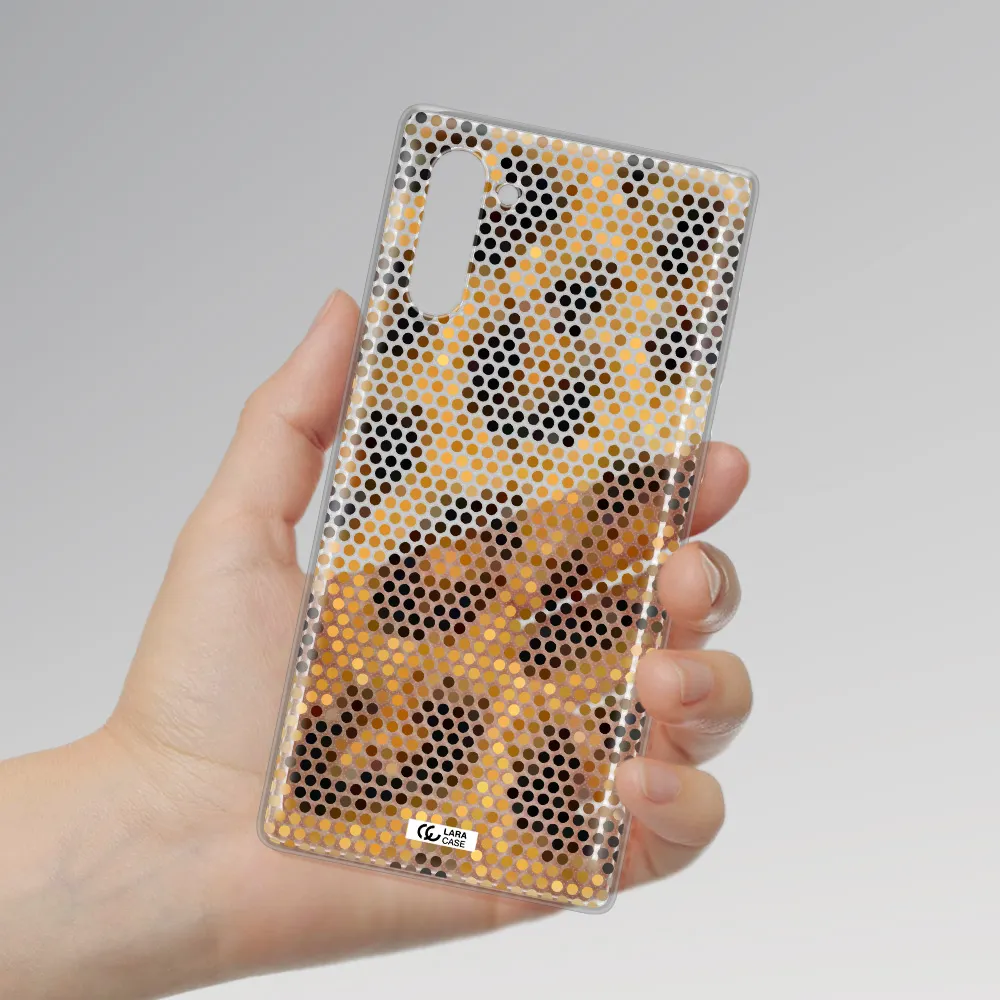 Leopard Dots Samsung Note 10 Clear TPU Case