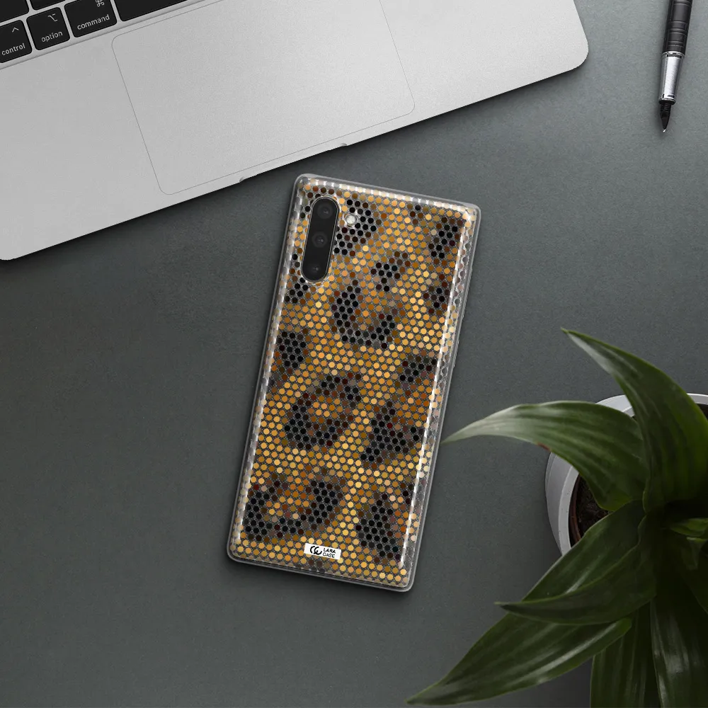 Leopard Dots Samsung Note 10 Clear TPU Case