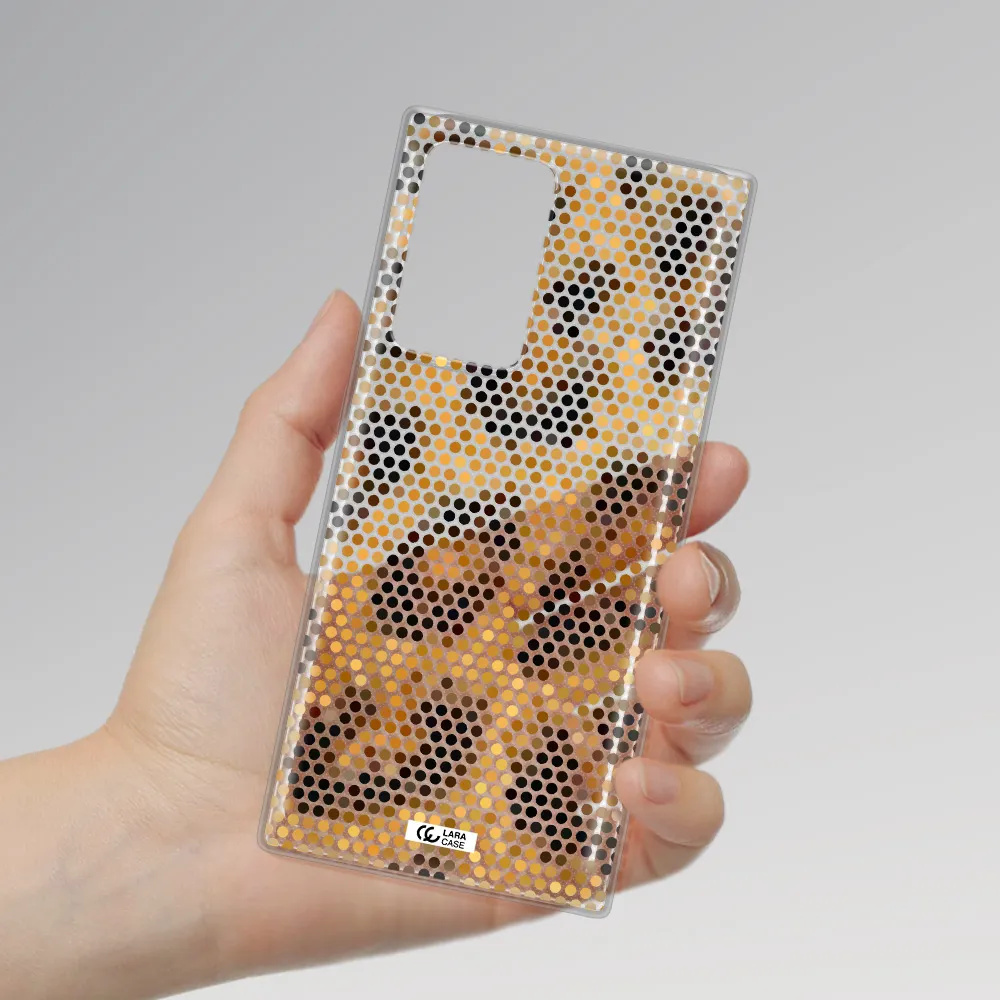 Leopard Dots Samsung Note 20 Ultra Clear TPU Case