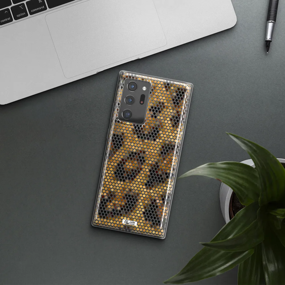 Leopard Dots Samsung Note 20 Ultra Clear TPU Case