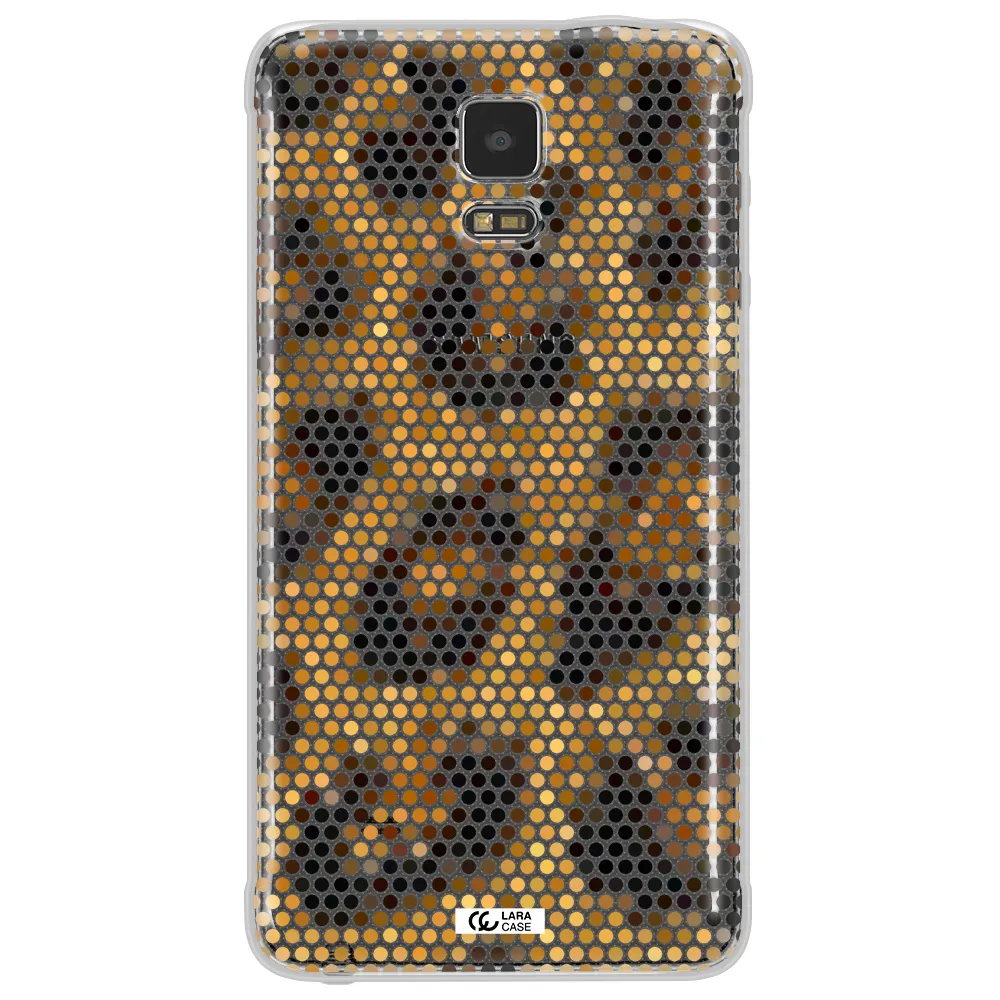Leopard Dots Samsung Note 4 Clear TPU Case