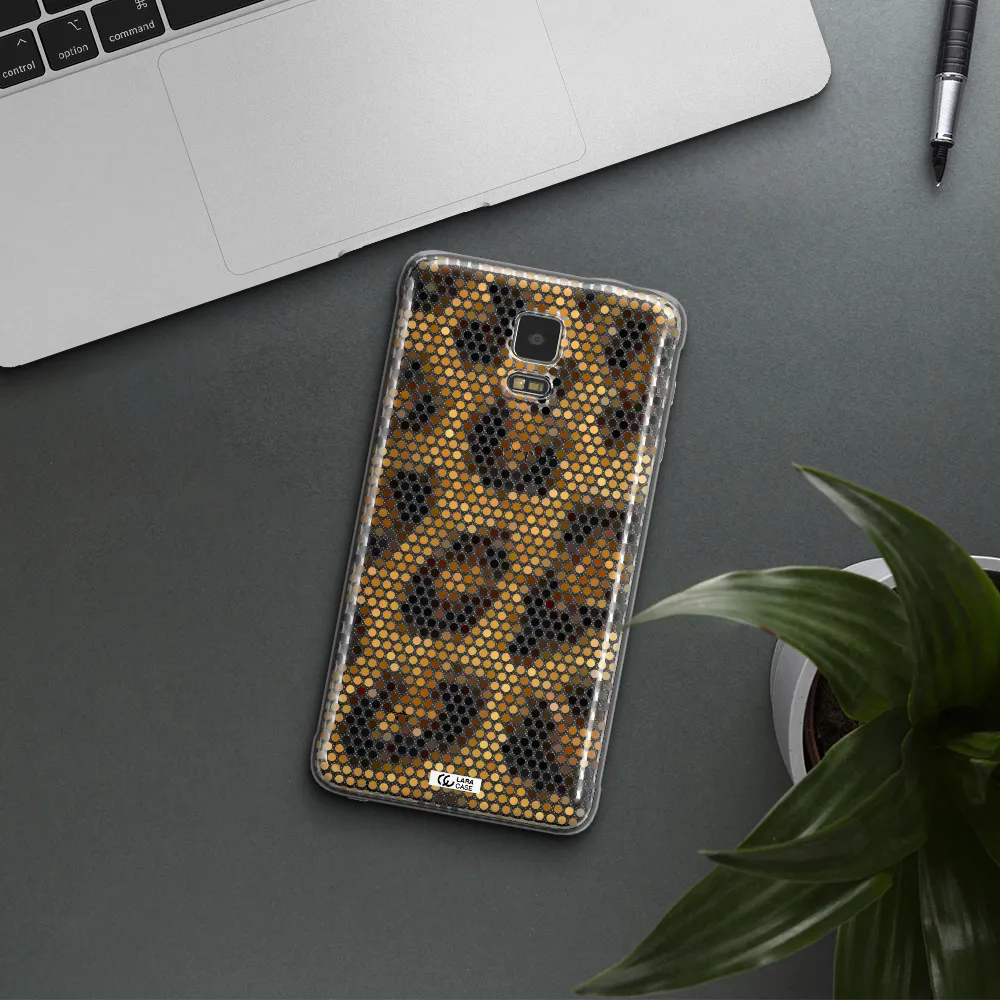 Leopard Dots Samsung Note 4 Clear TPU Case