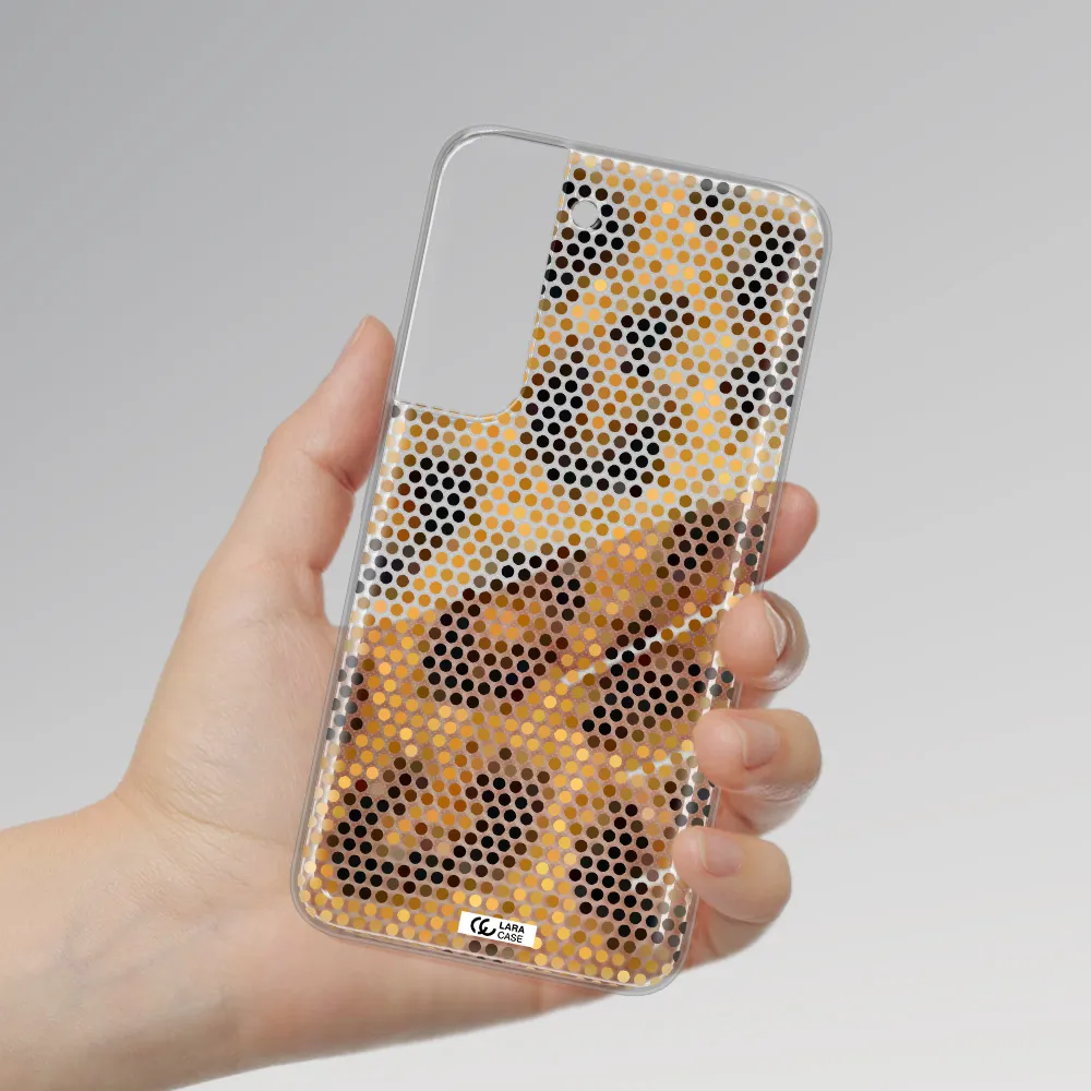 Leopard Dots Samsung S 22 Clear TPU Case