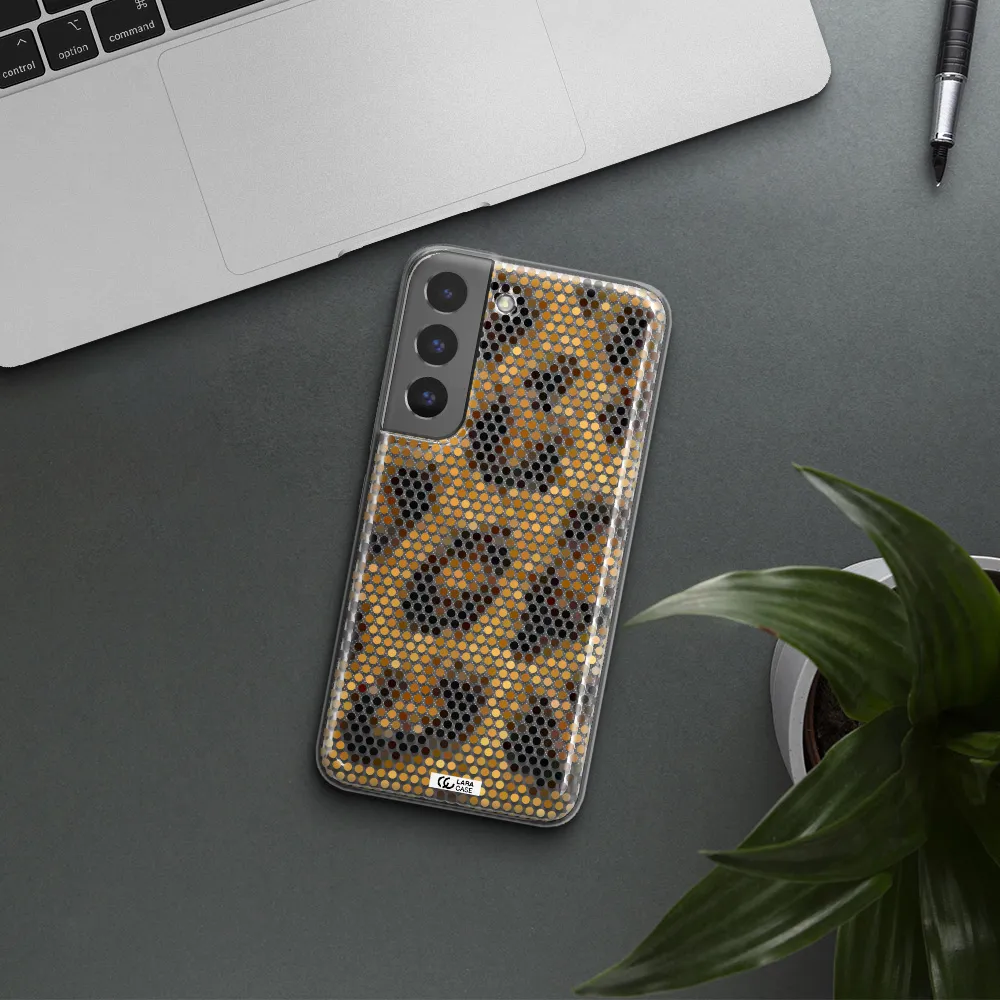 Leopard Dots Samsung S 22 Plus Clear TPU Case