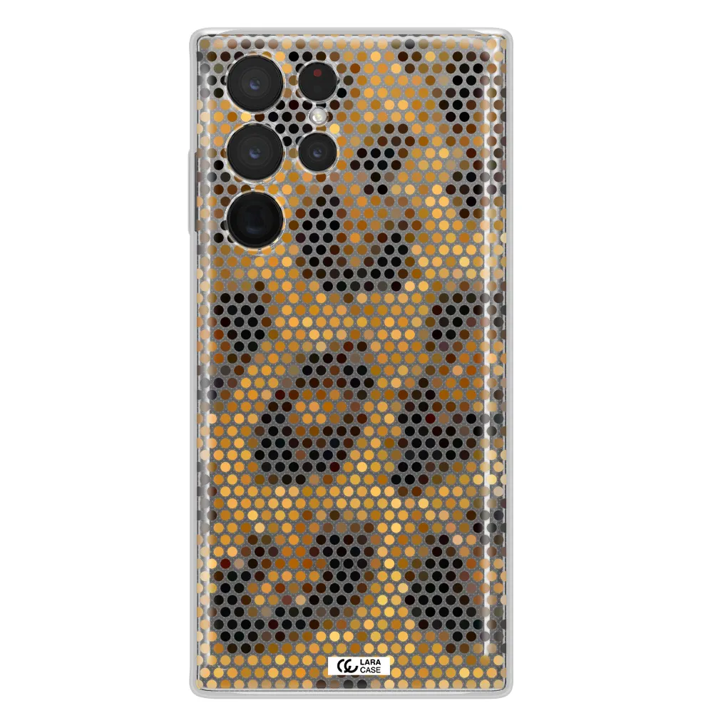 Leopard Dots Samsung S 22 Ultra Clear TPU Case