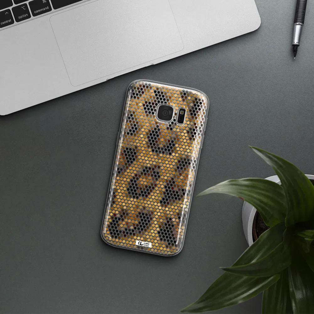 Leopard Dots Samsung S 7 Clear TPU Case