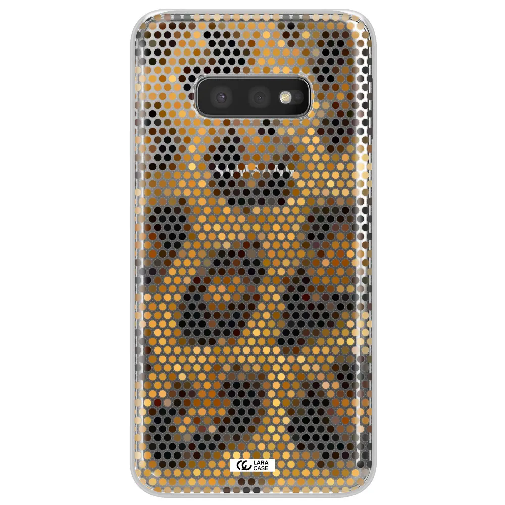 Leopard Dots Samsung S10e Clear TPU Case