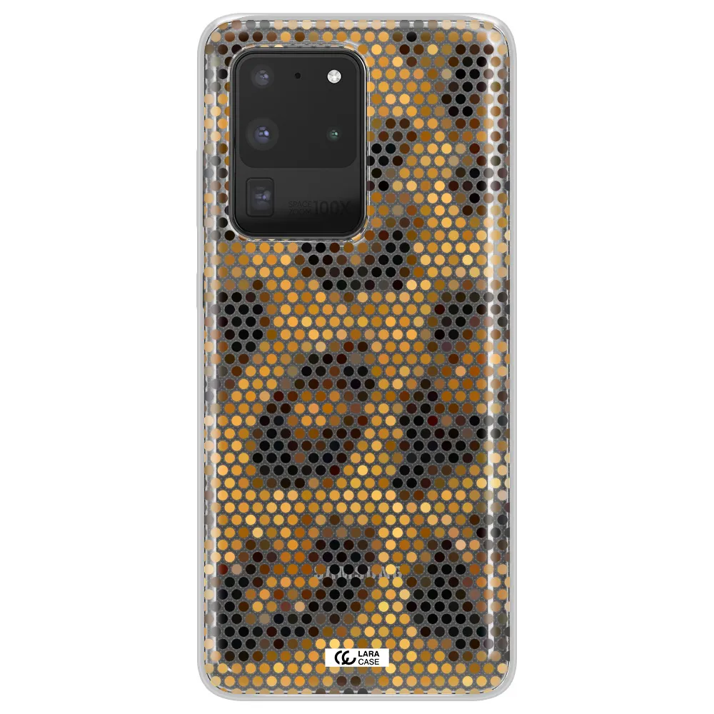 Leopard Dots Samsung S20 Ultra Clear TPU Case