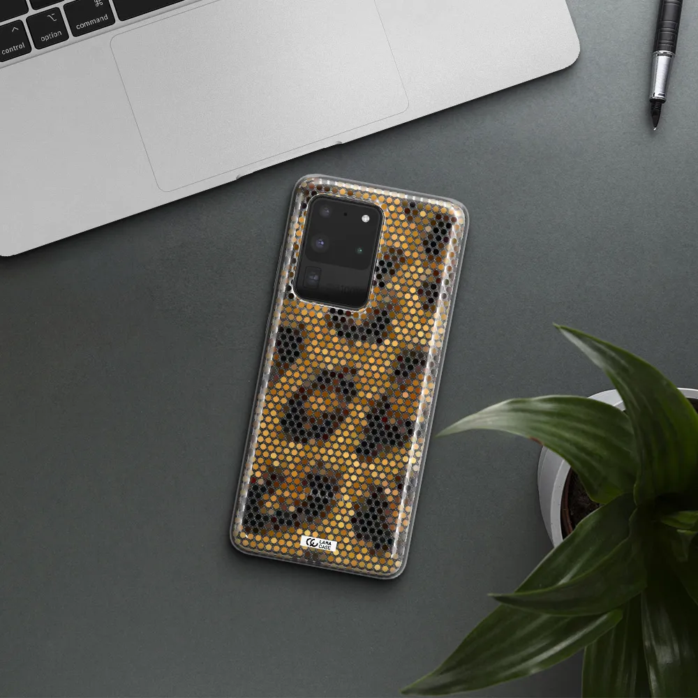 Leopard Dots Samsung S20 Ultra Clear TPU Case