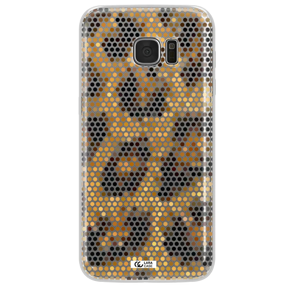 Leopard Dots Samsung S7 Edge Clear TPU Case
