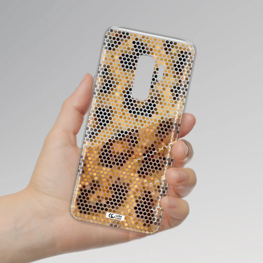Leopard Dots Samsung S9 Plus Clear TPU Case