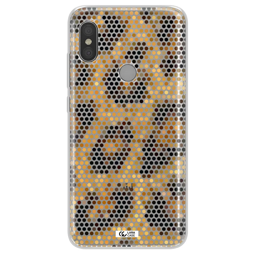 Leopard Dots Xiaomi Redmi Note 6 Pro Clear TPU Case