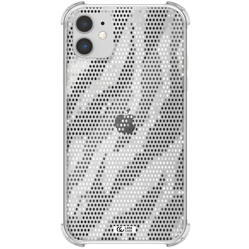 Zebra Dots Apple iPhone 11 Clear PC Case