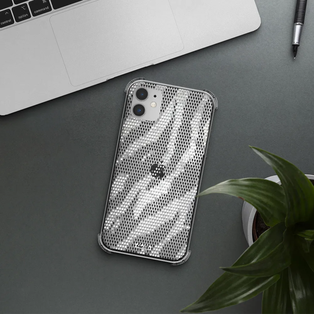 Zebra Dots Apple iPhone 11 Clear PC Case