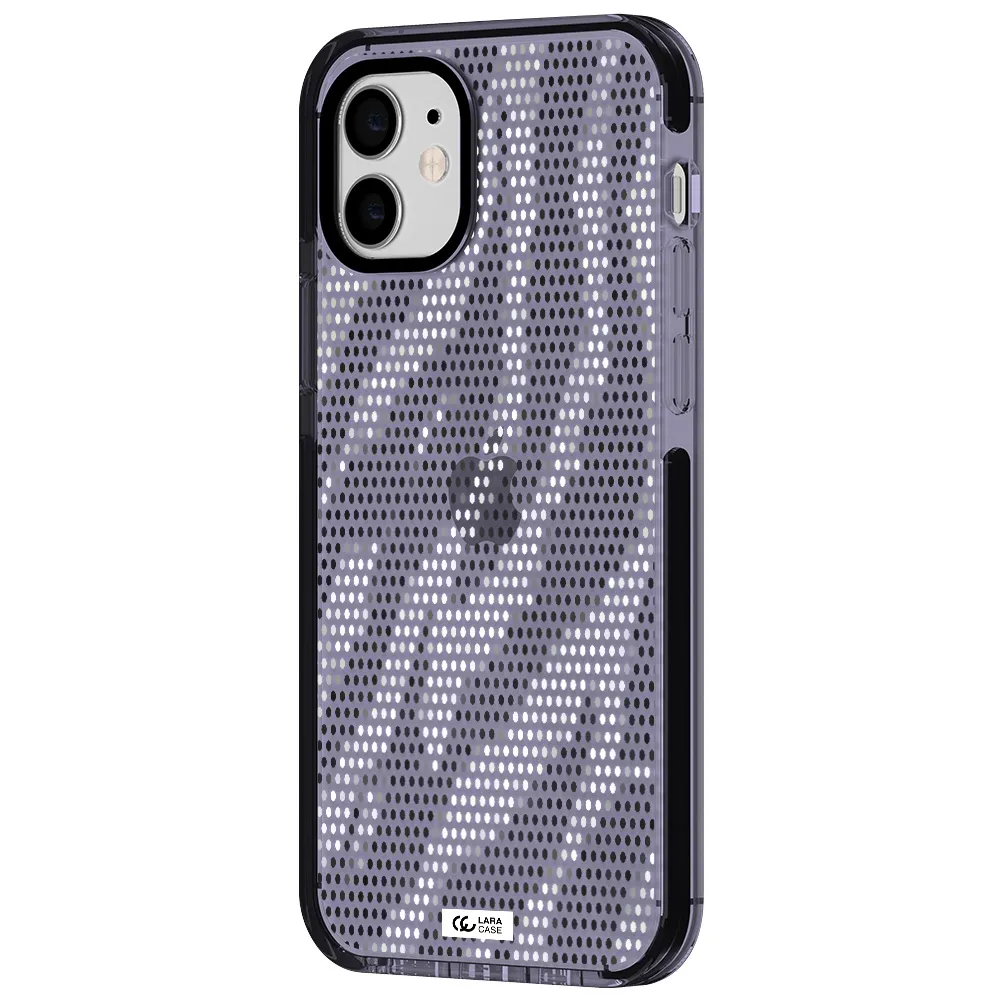 Zebra Dots Apple iPhone 11 impact Lilac Case