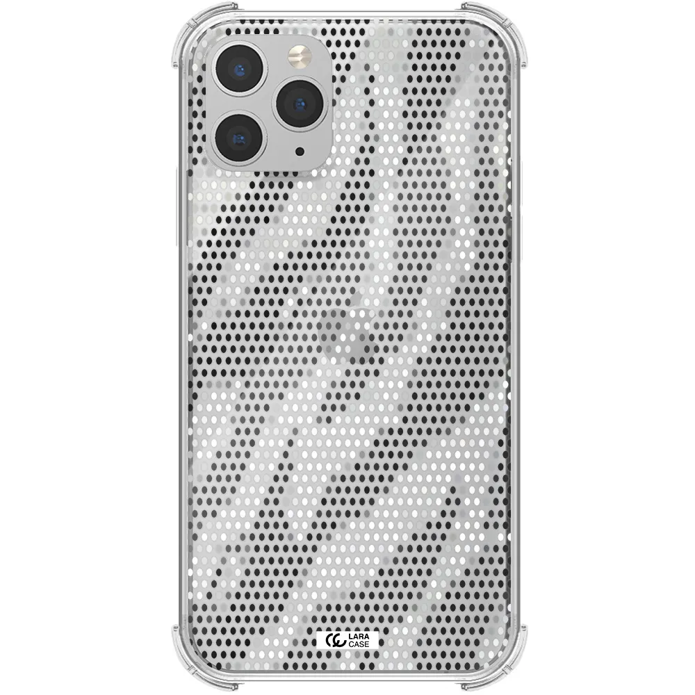 Zebra Dots Apple iPhone 11 pro max Clear PC Case