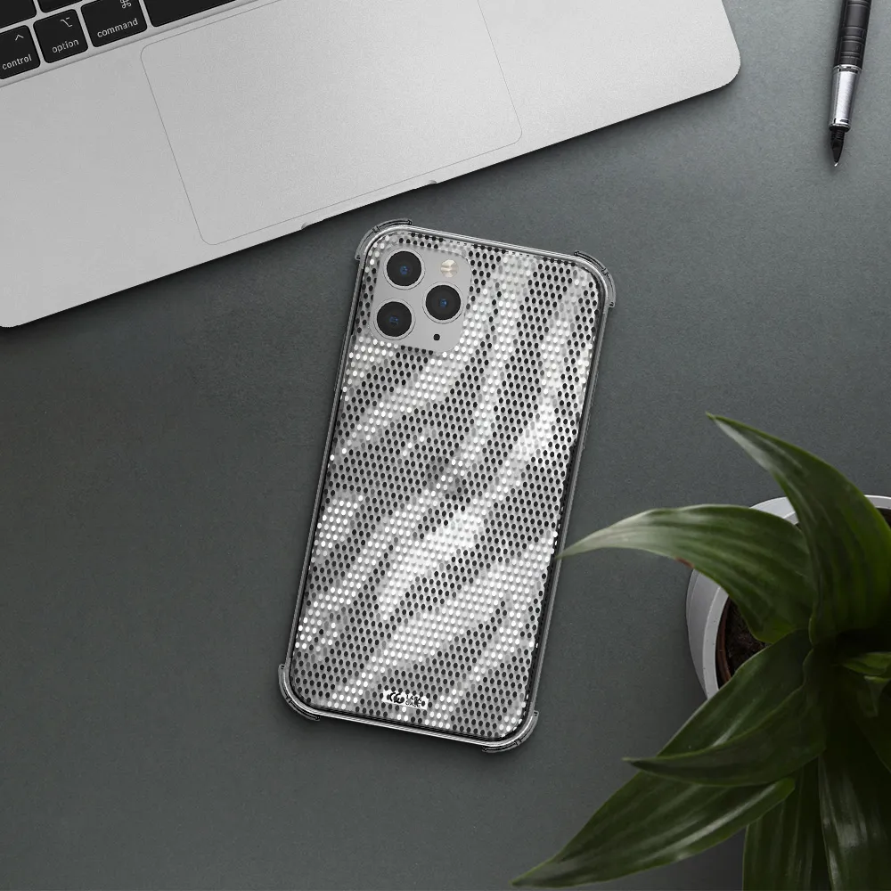 Zebra Dots Apple iPhone 11 pro max Clear PC Case