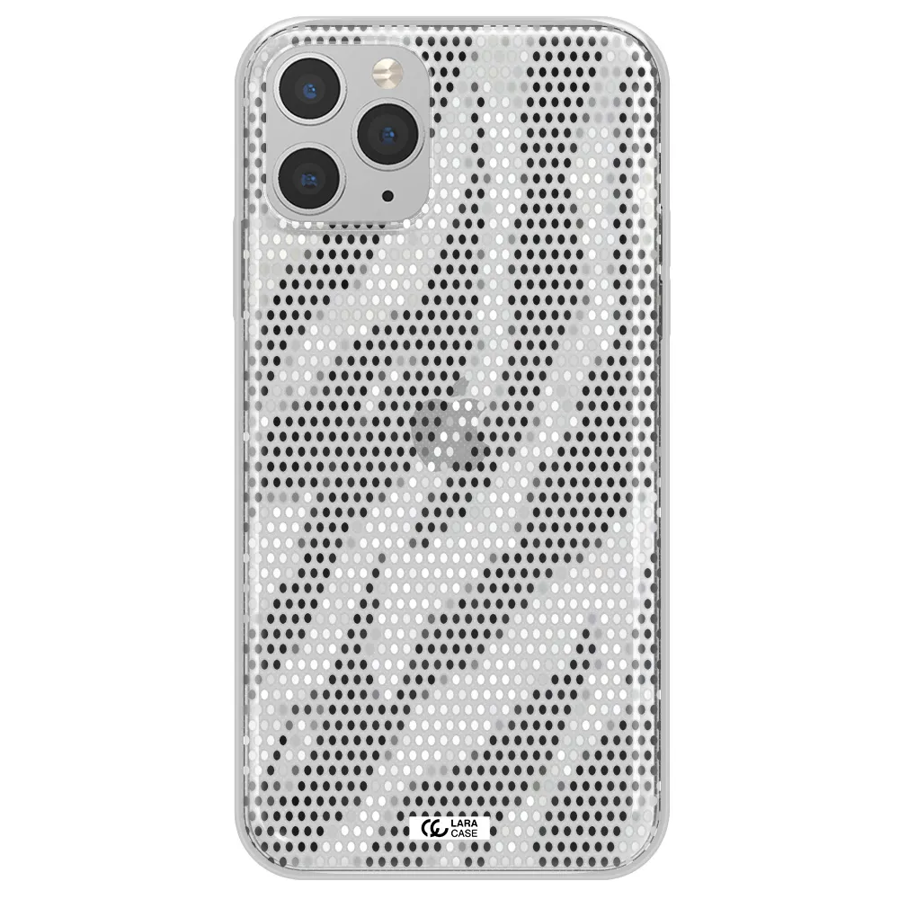 Zebra Dots Apple iPhone 11 pro max Clear TPU Case
