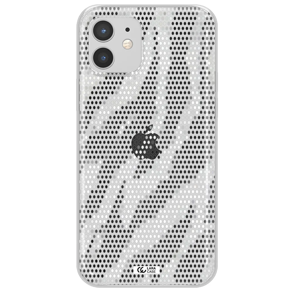Zebra Dots Apple iPhone 12 Clear TPU Case