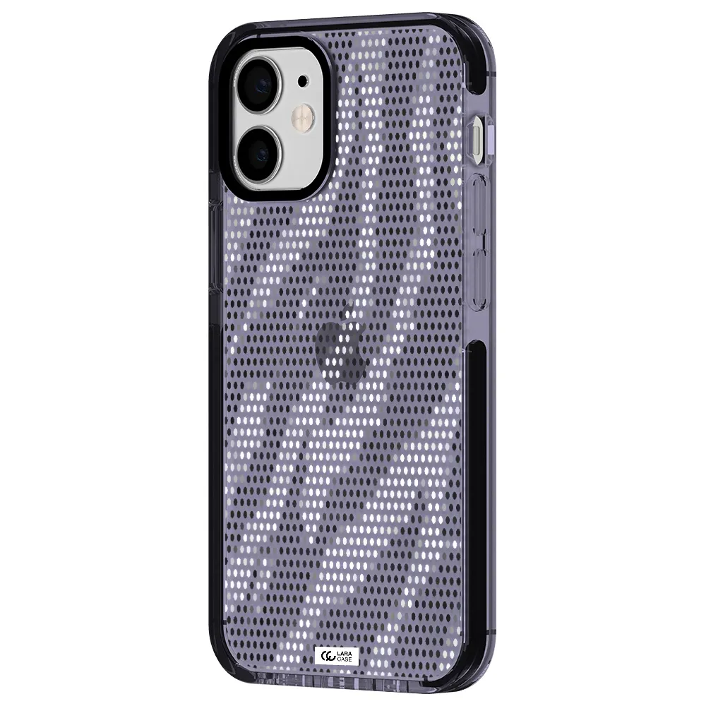 Zebra Dots Apple iPhone 12 mini impact Lilac Case
